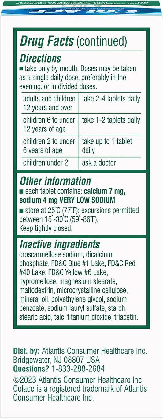 Colace 2-in-1 Stool Softener Plus Stimulant 60 Count 2)