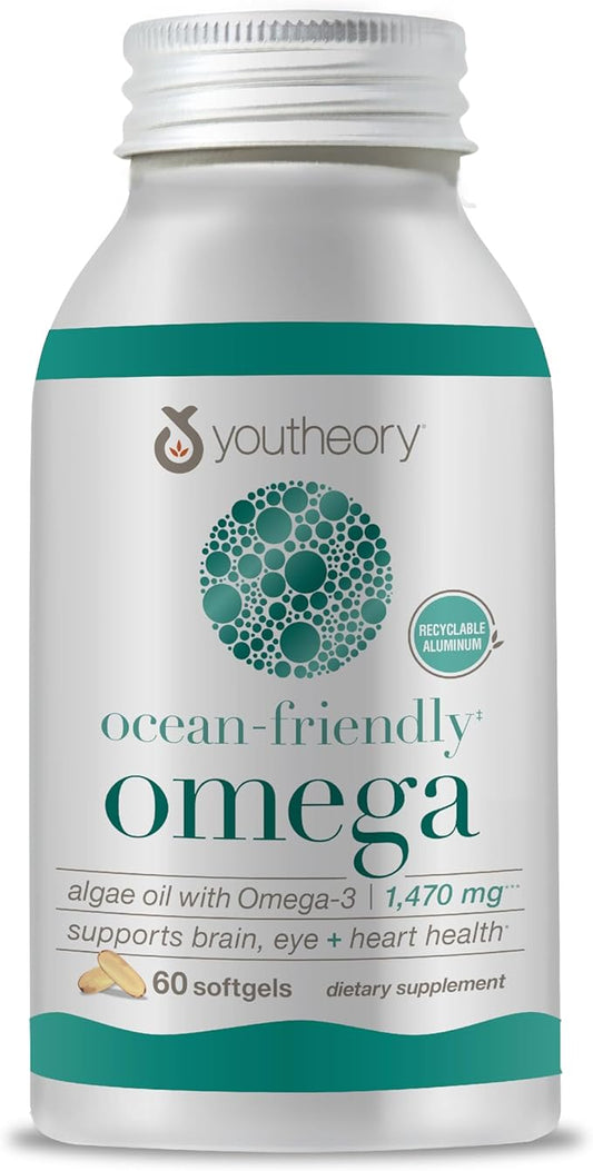 Youtheory Ocean-Friendly Omega 3 Softgel 60 Softgels
