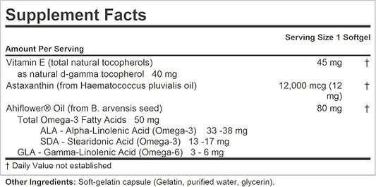 ANDREW LESSMAN Astaxanthin 60 Softgels 12000 mcg