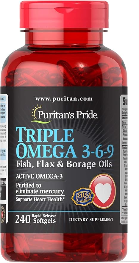 Puritan's Pride Triple Omega 3-6-9 Fish, 240 ct 1)