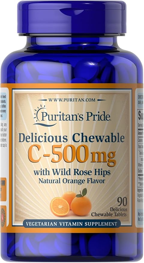 Puritan's Pride Chewable Vitamin C-500 Mg 90 Count