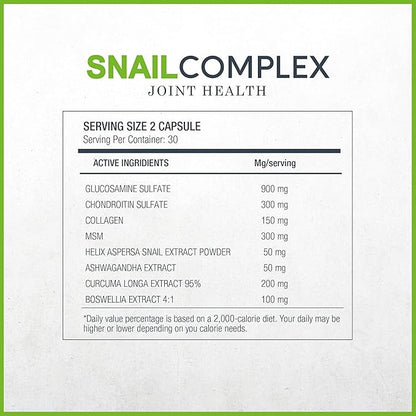 Snail Complex with Glucosamine, Chondroitin, MSM, 60 Capsules 3)