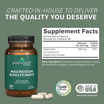 Magnesium Bisglycinate Capsules 240 mg, 45 Day