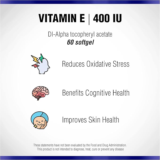 Vitamin E 60 Softgels 400 IU