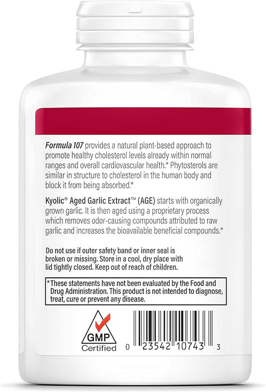 Kyolic Aged Garlic Extract Formula 107, 240 Capsules