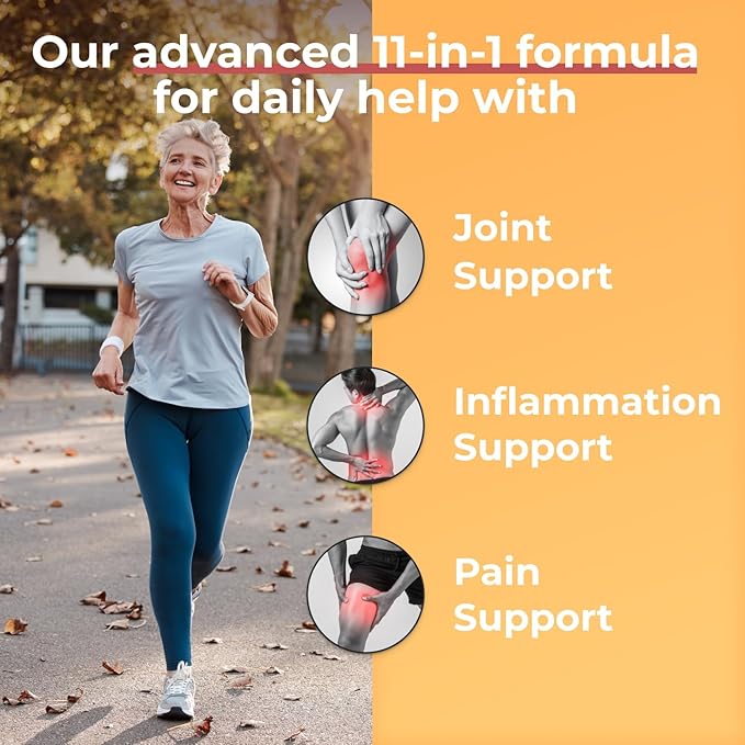 Inflame Shield | Turmeric Supplement for Inflammation Support with Ginger, Bioperine, & Bromelain | Joint Support | 180 Capsules for Men and Women