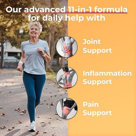 Inflame Shield | Turmeric Supplement for Inflammation Support with Ginger, Bioperine, & Bromelain | Advanced Formula for Joint Support | 120 Capsules for Men and Women