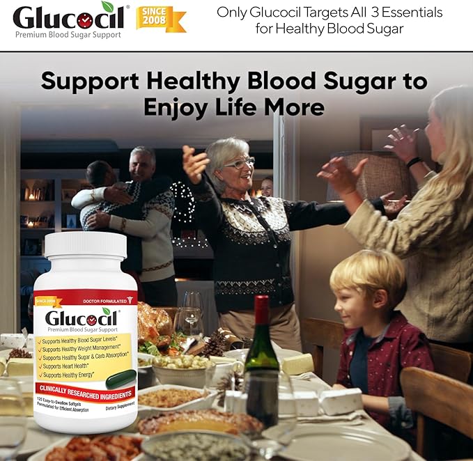 Glucocil – Premium Blood Sugar Support 2 Million 3 Essentials 2008, with