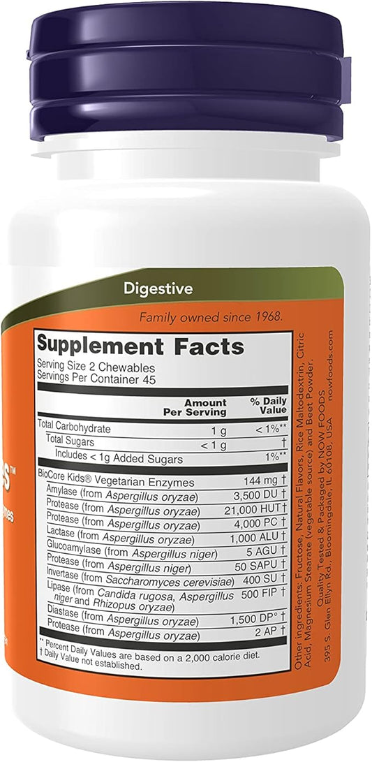NOW Supplements, ChewyZymes, Broad Spectrum Chewable 90 Chewables 2)