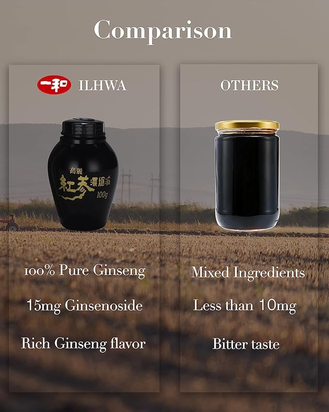 ILHWA Pure Concentrated Ginseng Extract (3.53 100g, Pack 3) - 100% Pure 1500mg