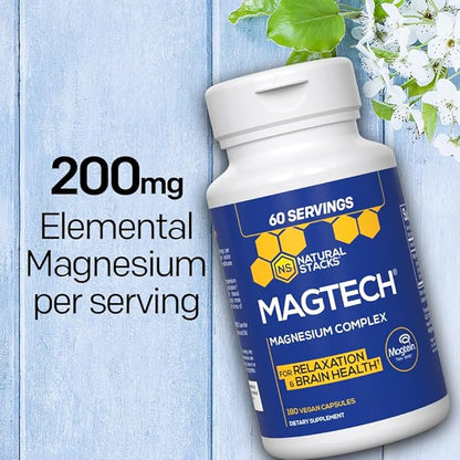 MagTech Magnesium Supplement 3 Forms 180 Magnesium