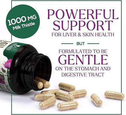 Nature's Milk Thistle 1000mg 60 Capsules