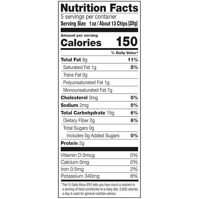 Kettle Brand Potato Chips, Unsalted Kettle Chips, 5 Oz (Pack of 15)