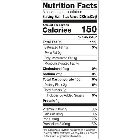 Kettle Brand Potato Chips, Unsalted Kettle Chips, 5 Oz (Pack of 15)