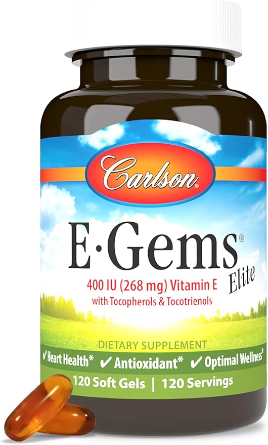 Carlson - E-Gems Elite, 400 IU (268 mg) 120 Softgels