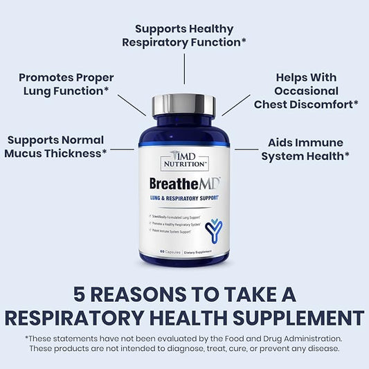 1MD Nutrition BreatheMD 60 Ct.