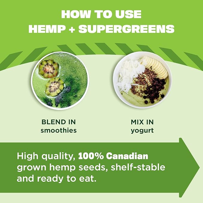 Manitoba Harvest Organic Hemp + Supergreens 7.5 Ounces 1)