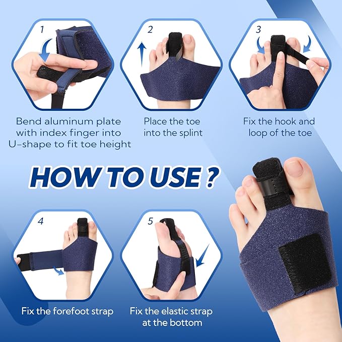 Toe Splint for Broken Toe, Toe