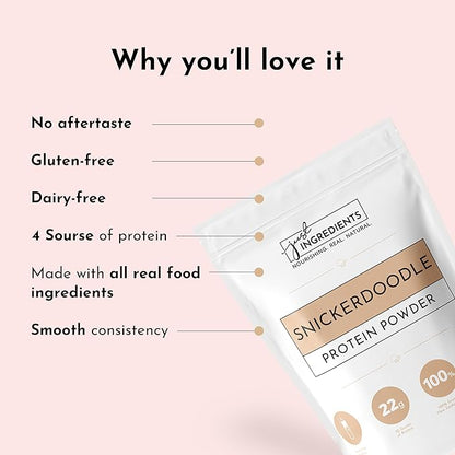 Just Ingredients Protein Powder 100% Grass 15 Serving 22g protein