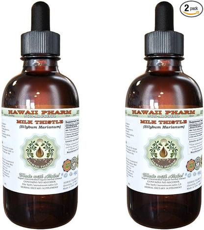 Hawaii Pharm Milk Thistle Alcohol-FREE Liquid 2x4 oz