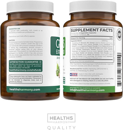Super Greens Antioxidants Superfoods 2250mg Supplement 20 Ingredients 120 Capsules
