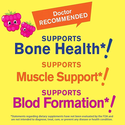 Kid's Calcium, Magnesium, Zinc + Vitamin D3 Gummies 60 Count