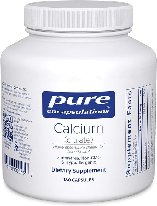 Pure Encapsulations Calcium (Citrate) 180 Capsules