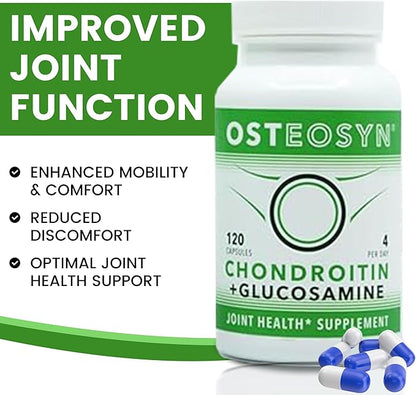 OSTEOSYN® by Synutra Pure CHONDROITIN 1200+ 30-Day Servings 120 Capsules, 4-Capsule Serving $1.67