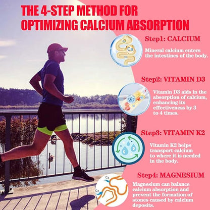 Calcium Magnesium Zinc Gummies with Vitamin D3 & K2 High