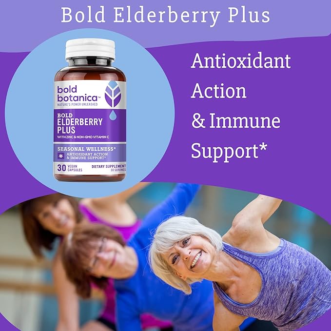 Elderberry Plus - 65x Concentrated Black 30 Vegan