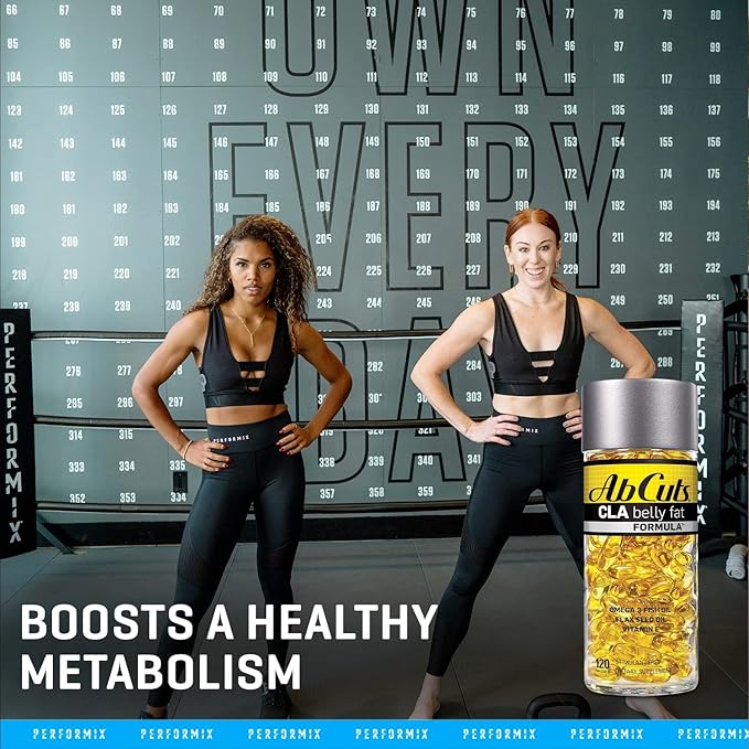 CLA Belly Fat Formula 120 Easy-to-Swallow 3 Fish