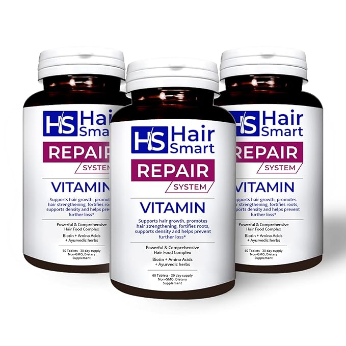 Multi-Vitamin for Hair Growth 100% Herbal 3 Pack 60 Tablets