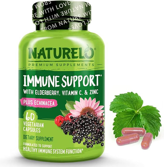 NATURELO Immune Support – Vitamin C, 60 Vegan