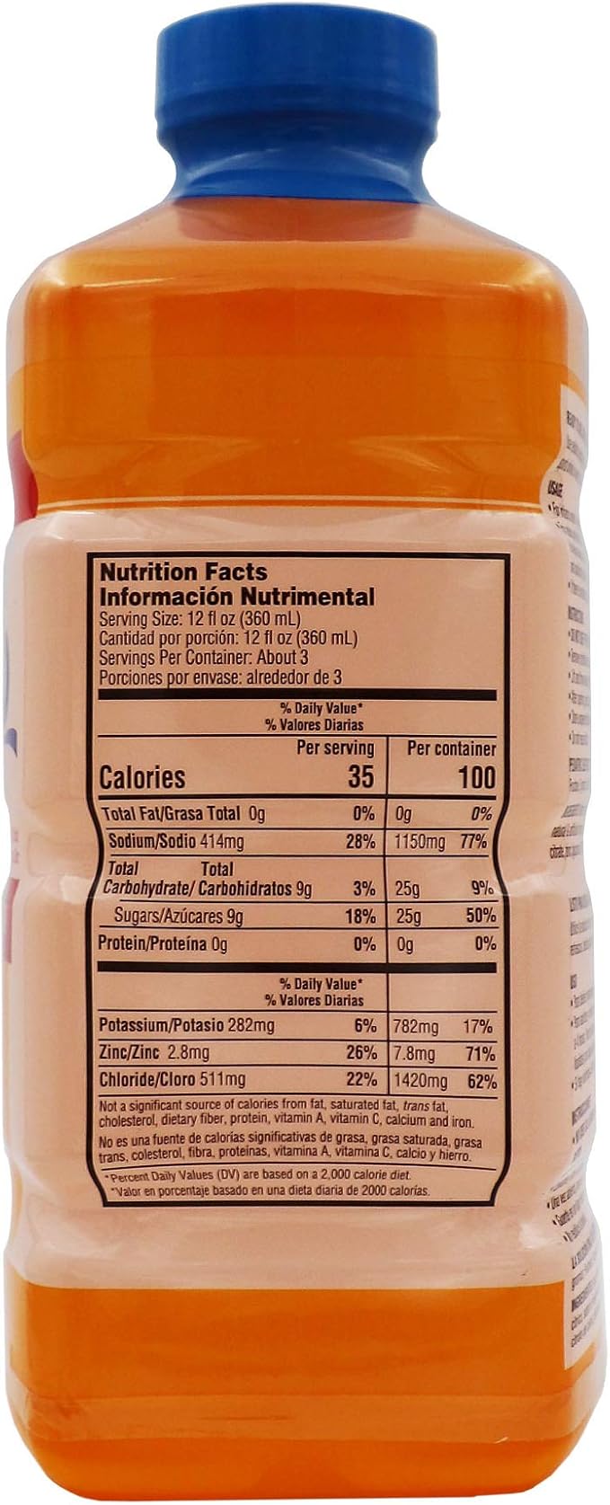 SUERO Electrolyte Solution with Zinc, Rehydrates, Restores Minerals and Nutrients, Mango Flavor, 33.8 Fl Oz (Pack of 2)