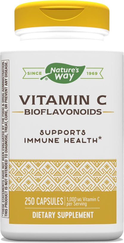 Nature's Way Vitamin C with Bioflavonoids, 1000 mg 250 Capsules
