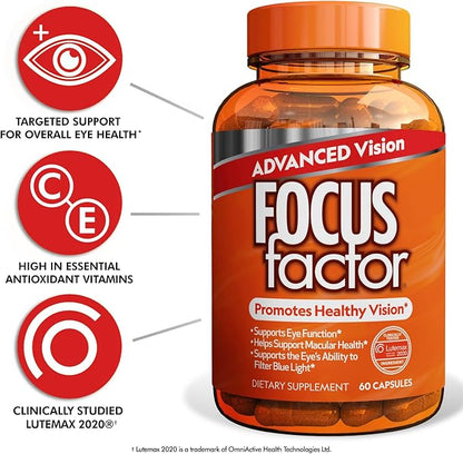 Focus Factor Advanced Vision Formula (60 Count) 2020 -