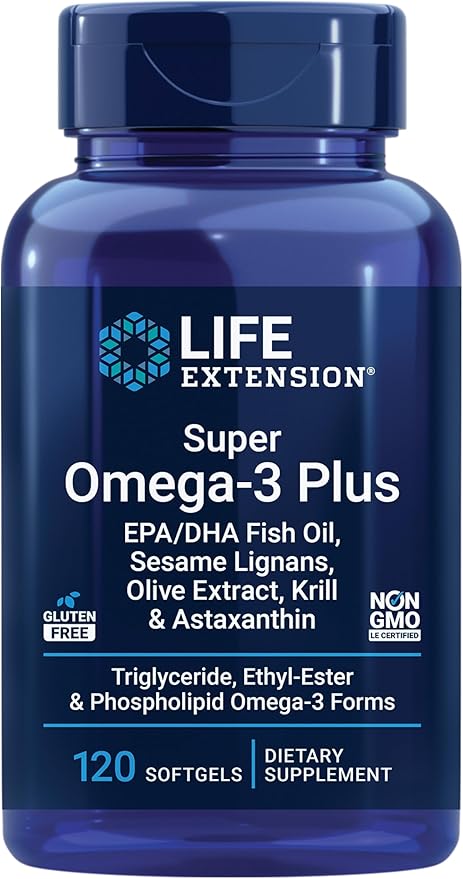 Life Extension Super Omega-3 Plus EPA/DHA 120 Softgels