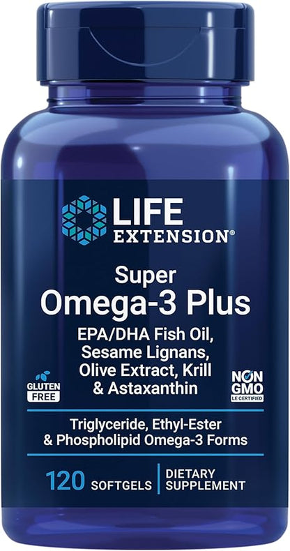 Life Extension Super Omega-3 Plus EPA/DHA 120 Softgels