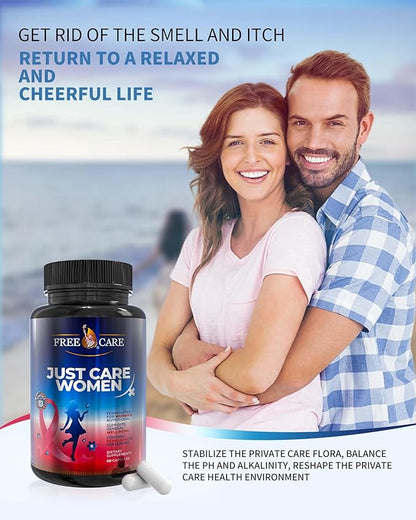 Womens Probiotic 50 Billion CFU 8 Strains, for Women’s Daily Digestive & Feminine Health, with Cranberry Extract, Acidophilus, Organic Prebiotics & Selenium, Gluten & Dairy Free, 60Capsules