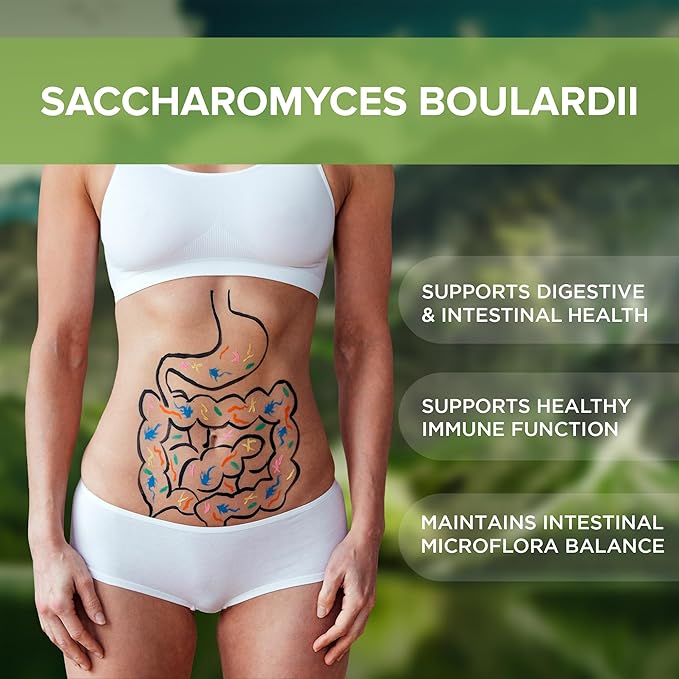 Saccharomyces Boulardii Probiotic Supplement 240 Tablets 3 Billion (240, Saccharomyces