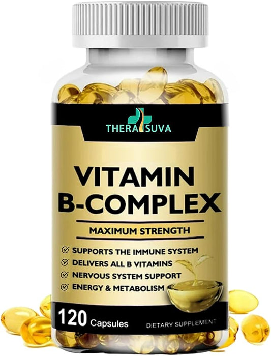 Max Strength Vitamin B-Complex + CoQ10 120 Softgels, 60 Day