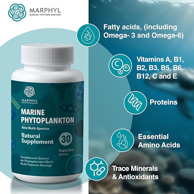 MARPHYL Marine Phytoplankton Wild Multi Species 150 mg 30 vegan