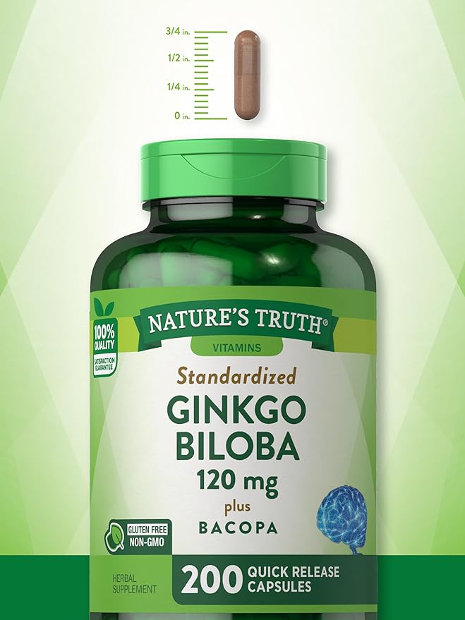 Nature's Truth Ginkgo Biloba 120mg 200 Quick