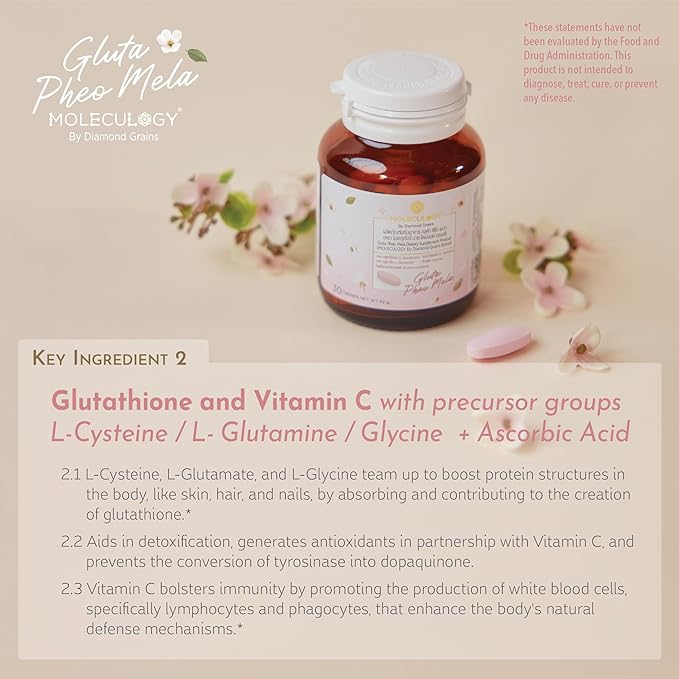 Diamond Grains Moleculogy Gluta Pheo Mela 30 Tablets 1 Bottle