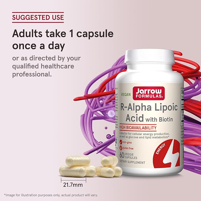 Jarrow Formulas R-Alpha Lipoic Acid 100 60 Veggie 60 Day