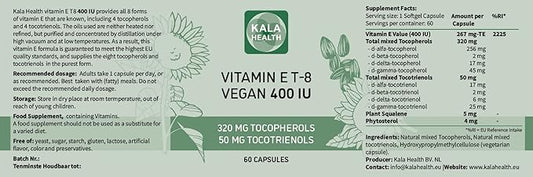 Kala Health Vitamin E 8 Tocopherols 400 IU