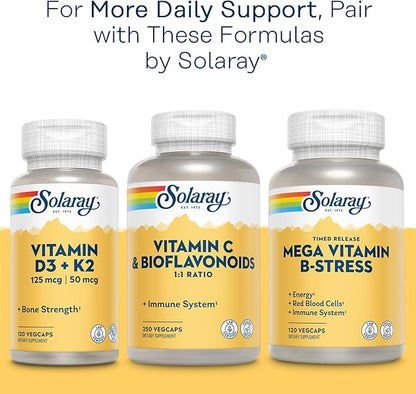 Solaray Calcium Magnesium Citrate 1:1 Ratio, 30 Serv, 180 VegCaps