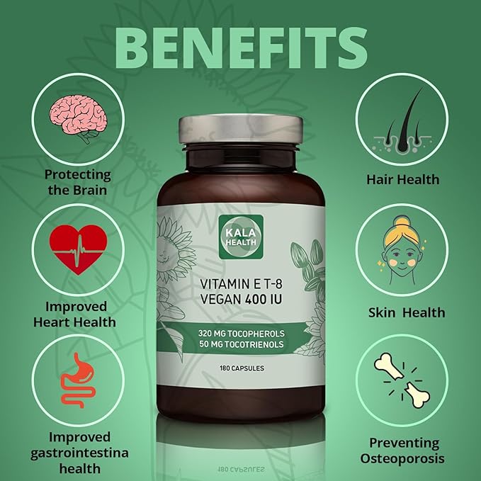 Kala Health Vitamin E 8 Tocopherols 400 IU