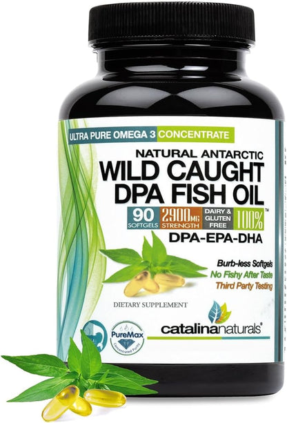 Wild Caught Omega-3 DPA Fish Oil 2900 mg 90 SoftGels