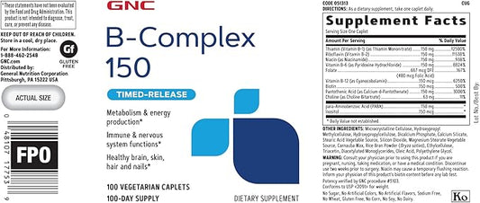 GNC B-Complex 150 100 Count